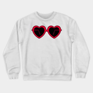 Heart Shaped Sunglasses Crewneck Sweatshirt